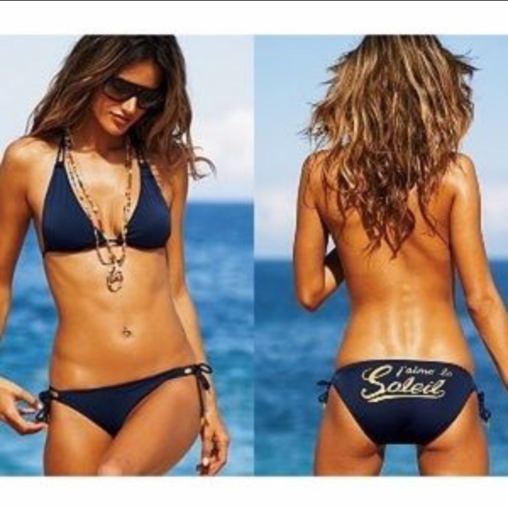 VS Navy J'aime le Soleil Bikini Set